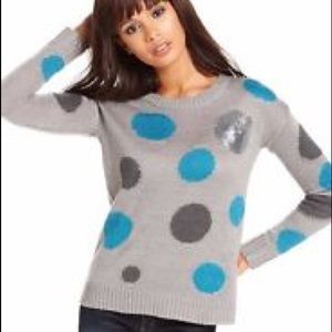 Kensie polka dot sweater